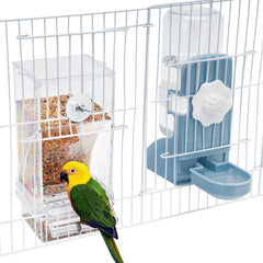 Lemtrflo no-mess bird feeder slot keeps shells contained, reducing cage mess.