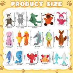 Lenwen squeaky dog toys feature a built-in squeaker to attract attention during chewing.