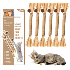 Leoezx Silvervine Sticks packaging—safe, natural cat toy set for indoor play.