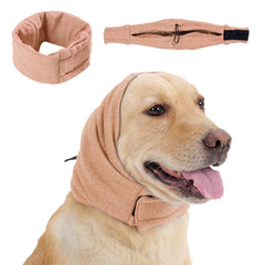 Leotrag dog calming hoodie front view promotes calm during loud events