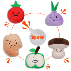 Lepawit Hide and Seek Turkey Toy five squeakers grab attention and reduce boredom