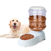 Leptzoa automatic dog feeder front view demonstrates a reliable gravity system for steady meals.