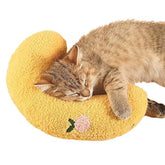 Les Arbres Fair Little Pillow for Cats front view offering soft plush comfort for naps.