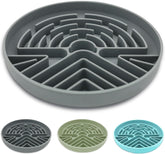 Lesipee slow feeder dog bowl anti-slip base prevents spills during meals.