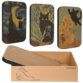 Lesissmer Art Cat Scratcher wall-mounted four-piece set for indoor cats.