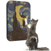 Lesissmer Starry Night wall-mounted cat scratcher on wall for indoor cats
