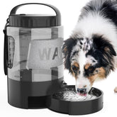 lesotc 95oz dog water bottle cap-open ready hydration on hikes.