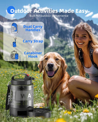 lesotc dog travel water bottle BPA-free ABS ensures safe drinking outdoors