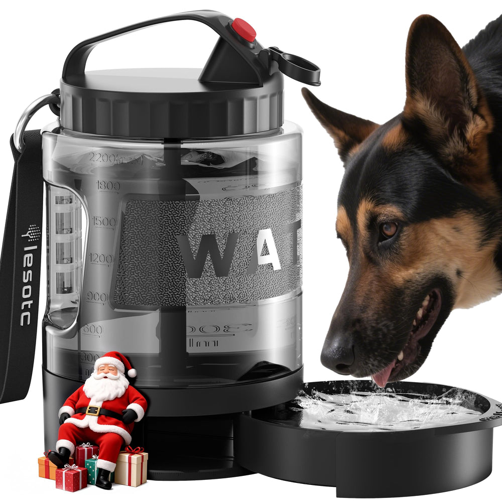 lesotc dog travel water bottle cap lid keeps liquid secure during travel