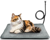 Lesotc Outdoor Pet Heating Pad front view demonstrates outdoor warmth for senior dogs and cats