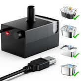 Lesotc replacement pump for dog fountain showing compatibility with 3-gallon models for easy upgrade