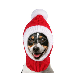 Less bad Lifeunion Christmas dog hat in red knit with pompon for festive photo sessions