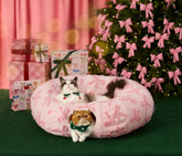 LE SURE cat tunnel bed assembly demonstrates quick setup for cozy play.