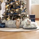 Lesure cat tunnel bed circle cushion for cozy naps and secure play.