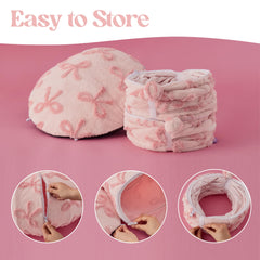 LE SURE cat tunnel bed plush sherpa interior delivers cozy warmth.