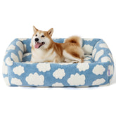 LE SURE cute dog bed large front view shows orthopedic support for comfy naps