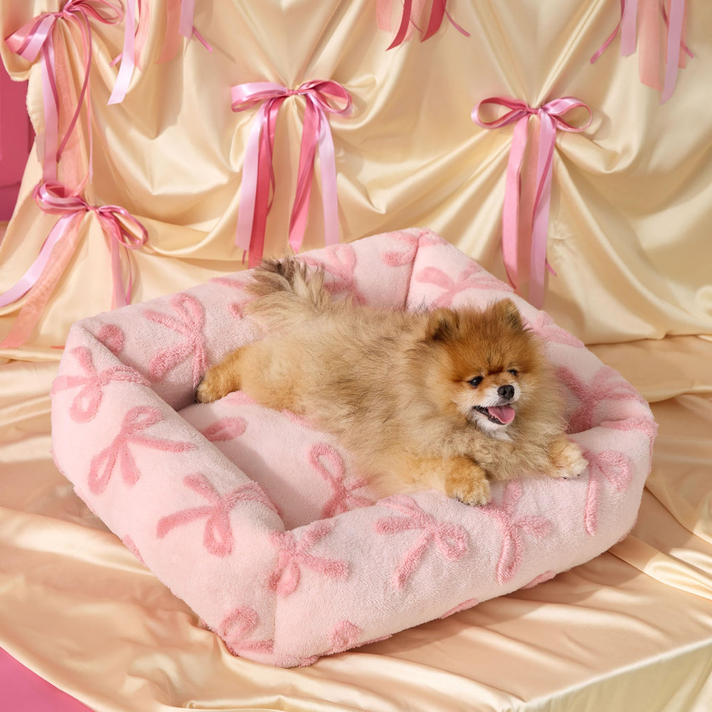 LE SURE Cute Dog Bed small top view showing compact rectangle for restful naps