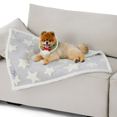 LE SURE dog blanket with jacquard shag side for extra plush warmth