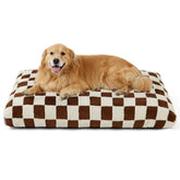 LE SURE extra large dog bed with plush shaggy cover for cozy comfort.