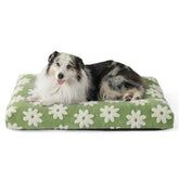 LE SURE XLarge Dog Bed with green cover for plush comfort and style