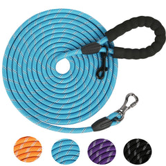 Leterno long leash 16ft with lockable bone hook for precise training and safer control