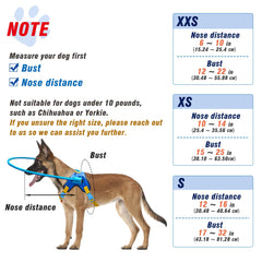 LetPetRun halo harness side wear showing easy wear and escape-preventing design.
