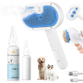 LetsFeed Pet Steam Brush dog-use shows smooth coat and reduced shedding for home grooming