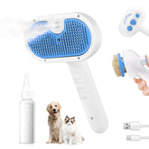 LetsFeed Pet Steam Brush setup image highlights quick grooming prep