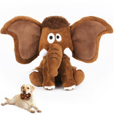 Letsmeet interactive plush dog squeaky toy close-up with crinkle paper for sensory play