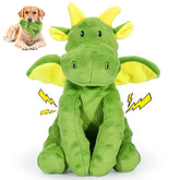 Letsmeet Juguete chirriante para perro con peluche, estimula juego diario.