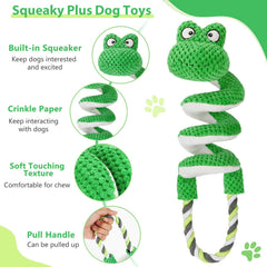 Letsmeet large dog chew toy squeaky close-up promotes engaging chewing