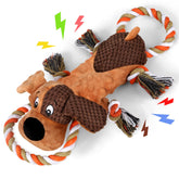 Letsmeet Squeaky Dog Toy ear crinkle engages dogs with rustling playtime.