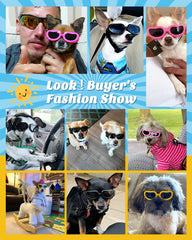 Lewondr dog sunglasses adjustable strap for secure fit