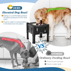 Lewondr slow water feeder bowl slows drinking to reduce splashing