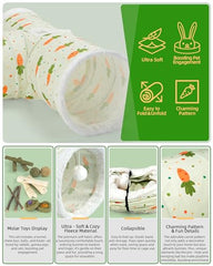 LEXASTLE Bunny Tunnels 3way-open shows three entry points for versatile play.