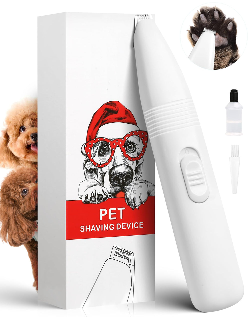 lexflext dog grooming clippers front view for precise small-area trimming