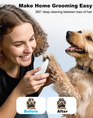 lexflext dog grooming clippers paw-trimming close-up for gentle paw grooming