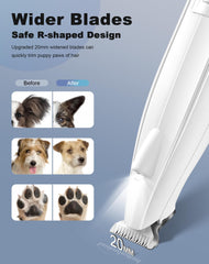 lexflext low-noise dog trimmer keeps nervous pets calmer during grooming