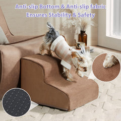 LEXTRO Dog Stairs anti-slip bottom stabilizes stairs on the floor