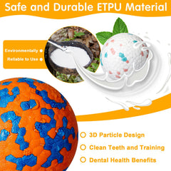 Leyndo 2.5in durable ET PU ball designed for aggressive chewers