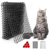 Ley's 10-pack scat mat 16x13 inches closeup shows spikes for humane garden deterrence.