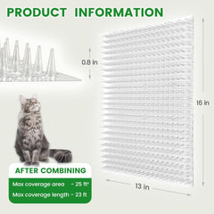 Ley's cat deterrent mat used on indoor countertops deters cat access