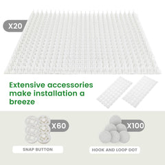 Ley's cat deterrent mat in outdoor garden area deters digging and keeps plants safe