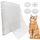 Ley's cat deterrent mat spikes on sofa edge protecting furniture