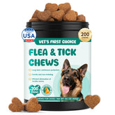 LHQR dog flea tick chews in bottle offer daily oral protection
