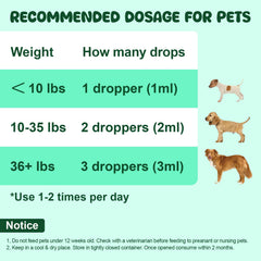 LHQR Liquid Probiotics pet health illustration suggests overall well-being and digestive comfort.