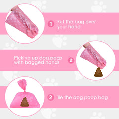 LIAYLILI poop bags 9x13 inch size ensures easy opening and reliable bagging