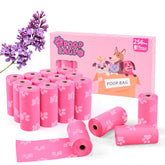LIAYLILI poop bags rolls 256-count showcase bulk supply for long-term cleanup
