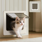 LIBBEPET Thin Cat Door front view shows secure access for indoor-outdoor use.
