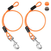 Libbipaw Chew Proof Leash Extender clip shows secure 360-degree attachment for tangle-free walks